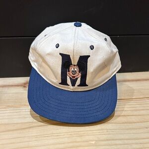 Mickey Mouse Cream and Blue Character Baseball Cap